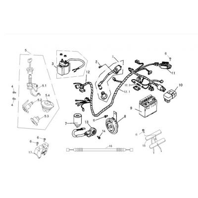 Elsystem  - LÅS - Batteri - CDI